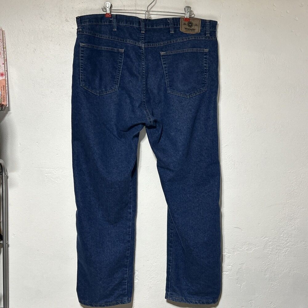 Wrangler Regular Fit Mens Jeans 40x29 Medium Wash Straight Leg Casual Work Pants - Picture 8 of 14